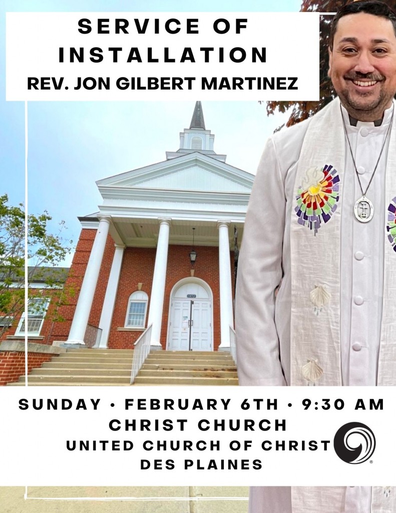 service of installation Rev Jon Gilbert Martinez